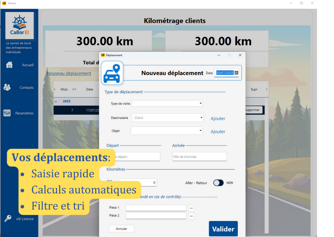 Gestion des déplacements